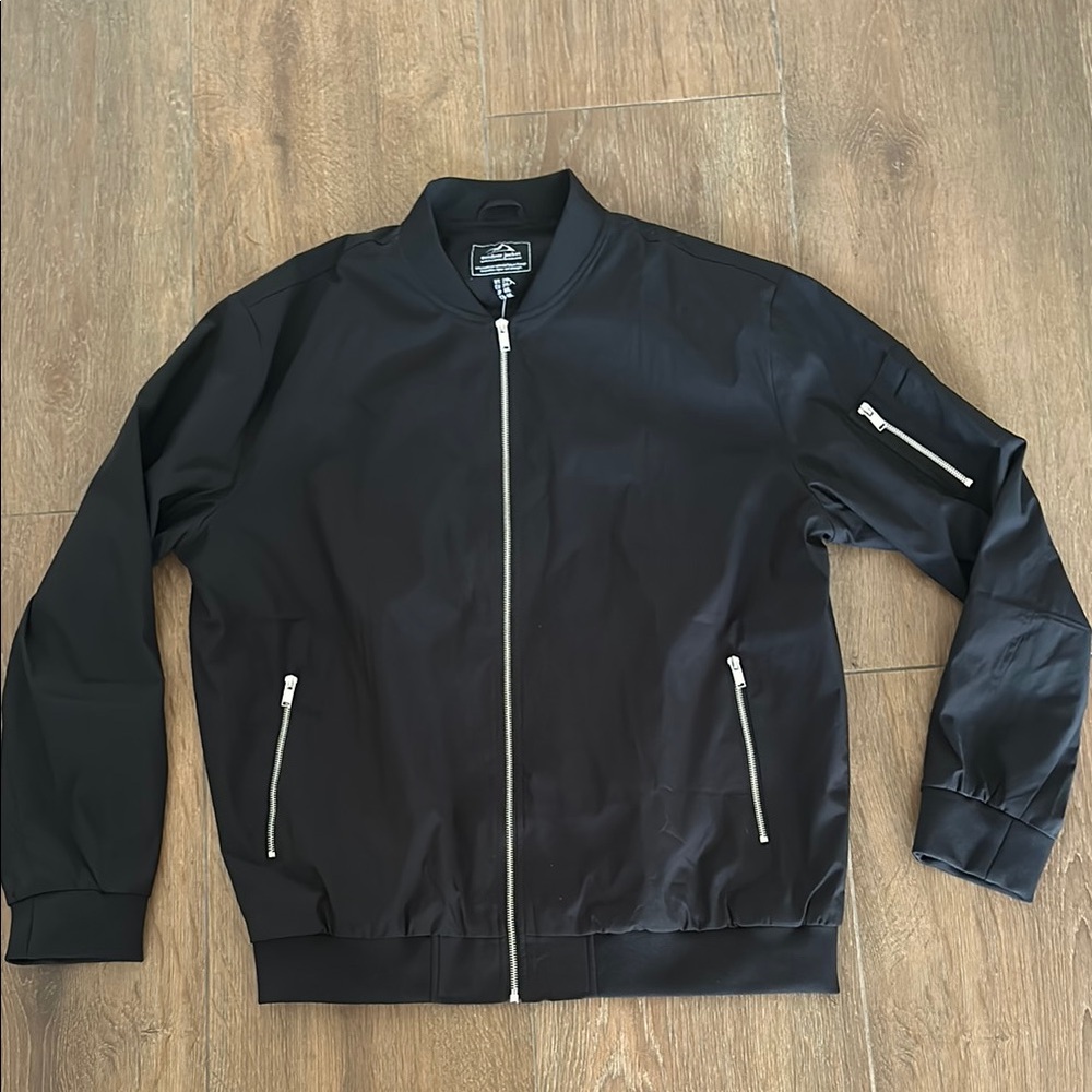 TacVasen Men's Black Bomber Jacket. Size 2XL.